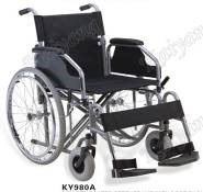Hopital  STEEL MANUAL wheelchair with  flip up armrest;detachable footrest